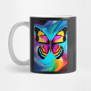 PSYCHEDELIC PURPLE WINGED BUTTERFLY Mug